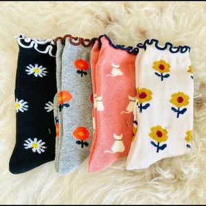4 Toddler Girl Knee Socks